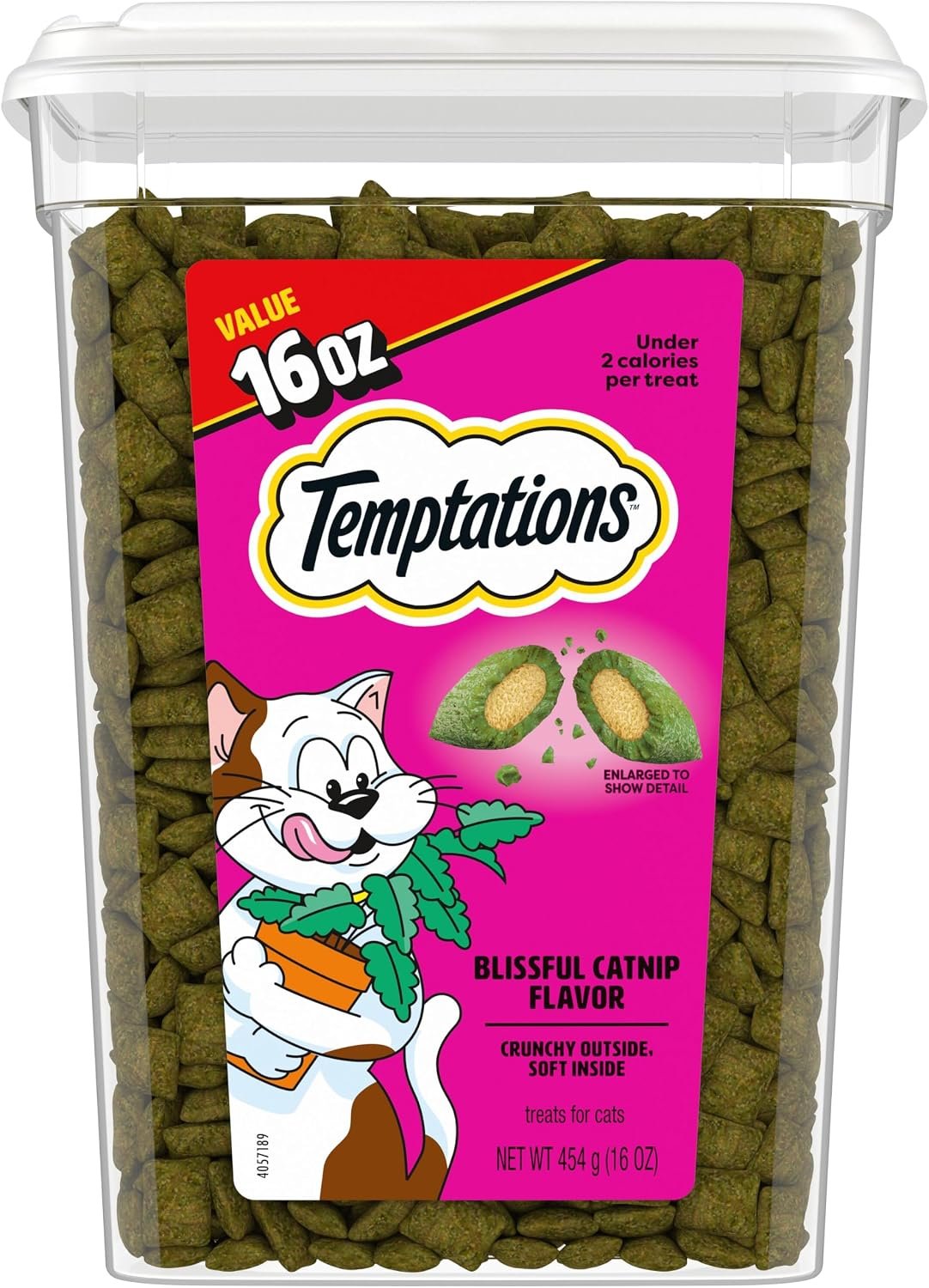 Temptations Classic Crunchy Cat Treats, Blissful Catnip, 16 oz