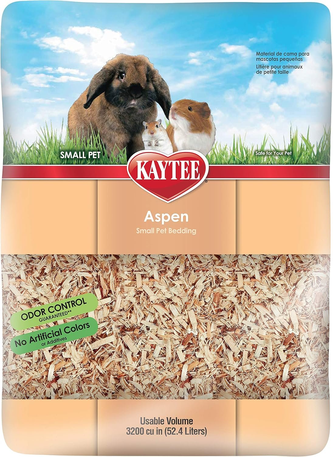 Kaytee Aspen Bedding for Small Animals, 52.4 Liter