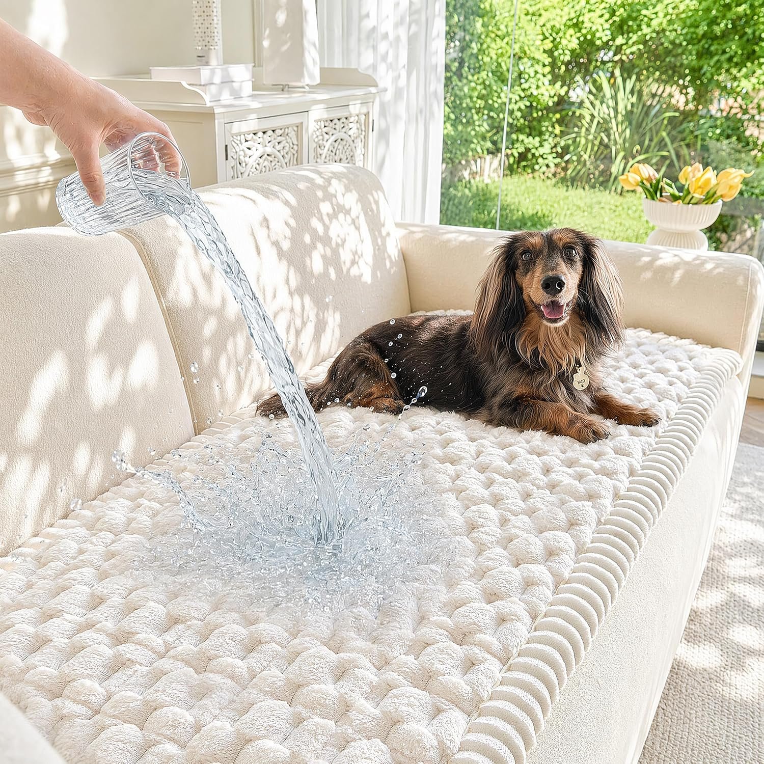 Waterproof Couch Covers for Dogs, Non-Slip Sofa Cover Protector