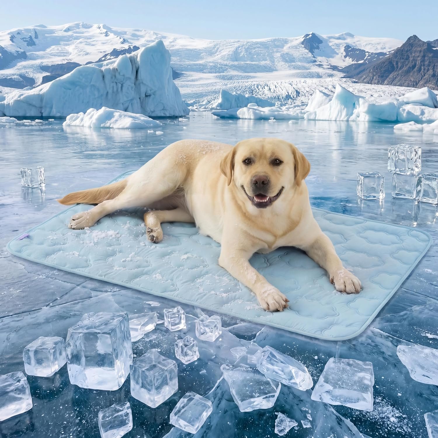 LE SURE ApexCloud™ QMAX>0.5 Breathable XL Dog Cooling Mat,44×30