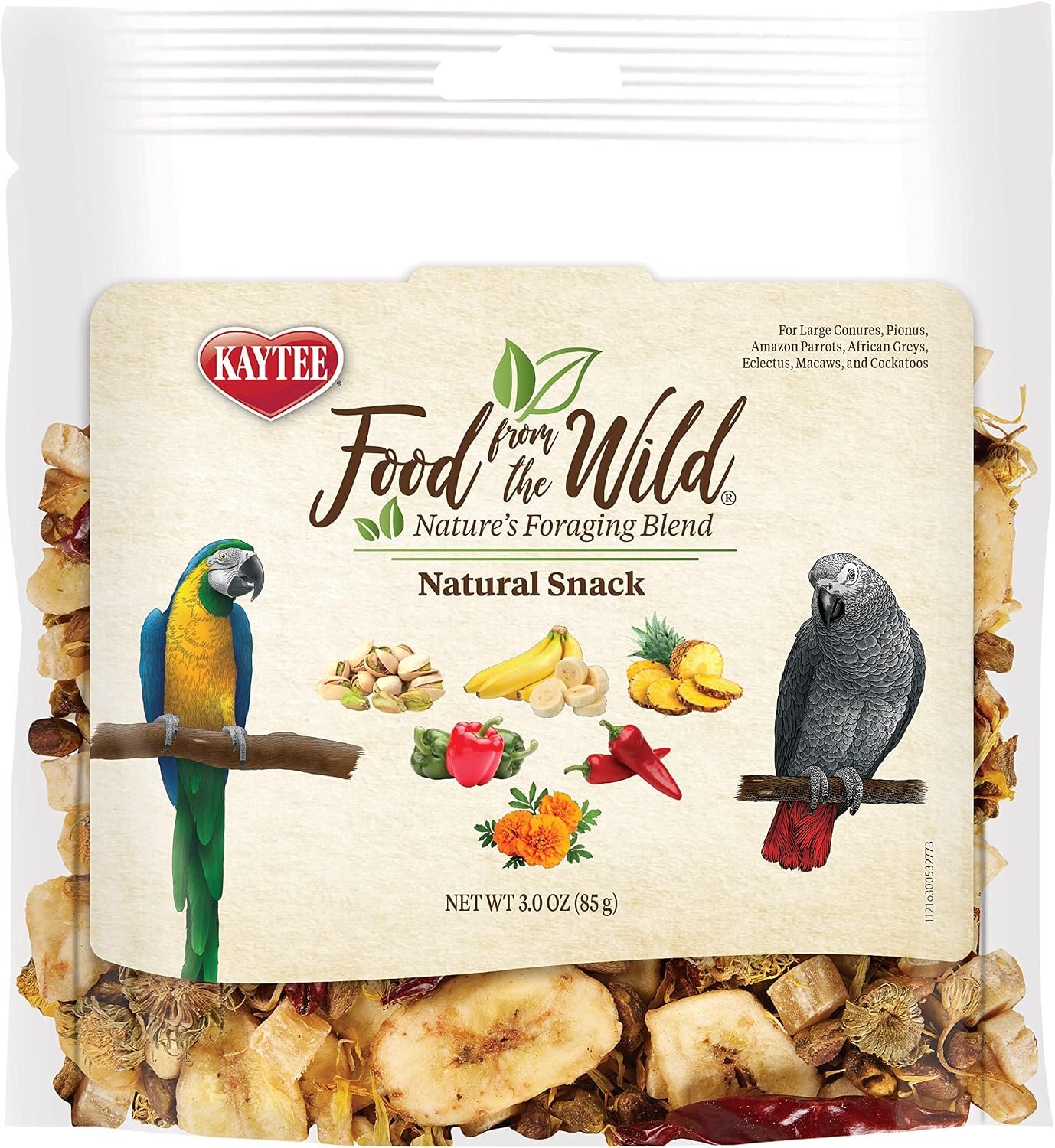 Kaytee Food From The Wild Natural Snack Food Treats For Pet Birds, 3 oz.