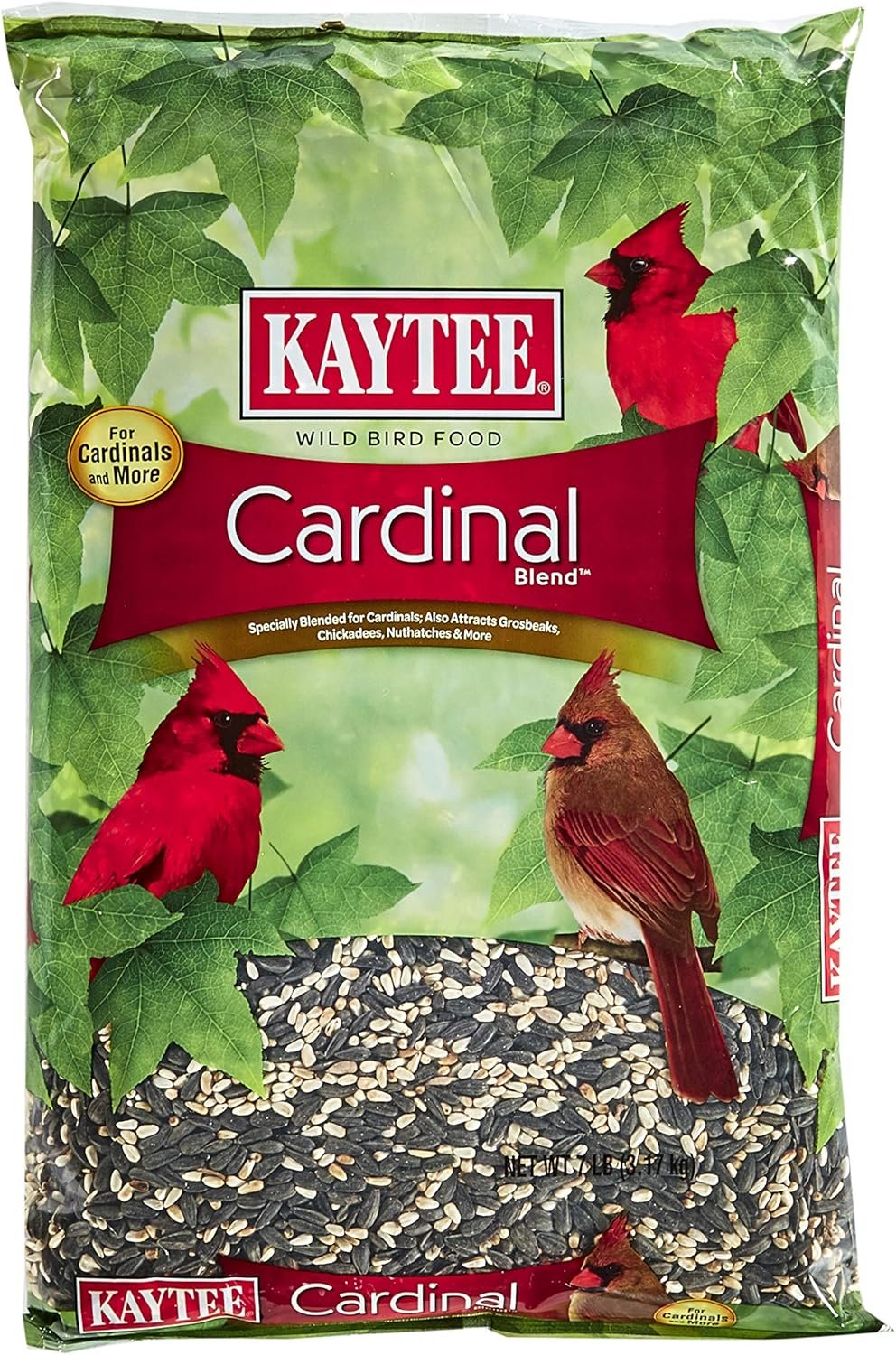Kaytee Cardinal Bird Seed, Premium Mix to Attract Cardinals, 7 lb Bag