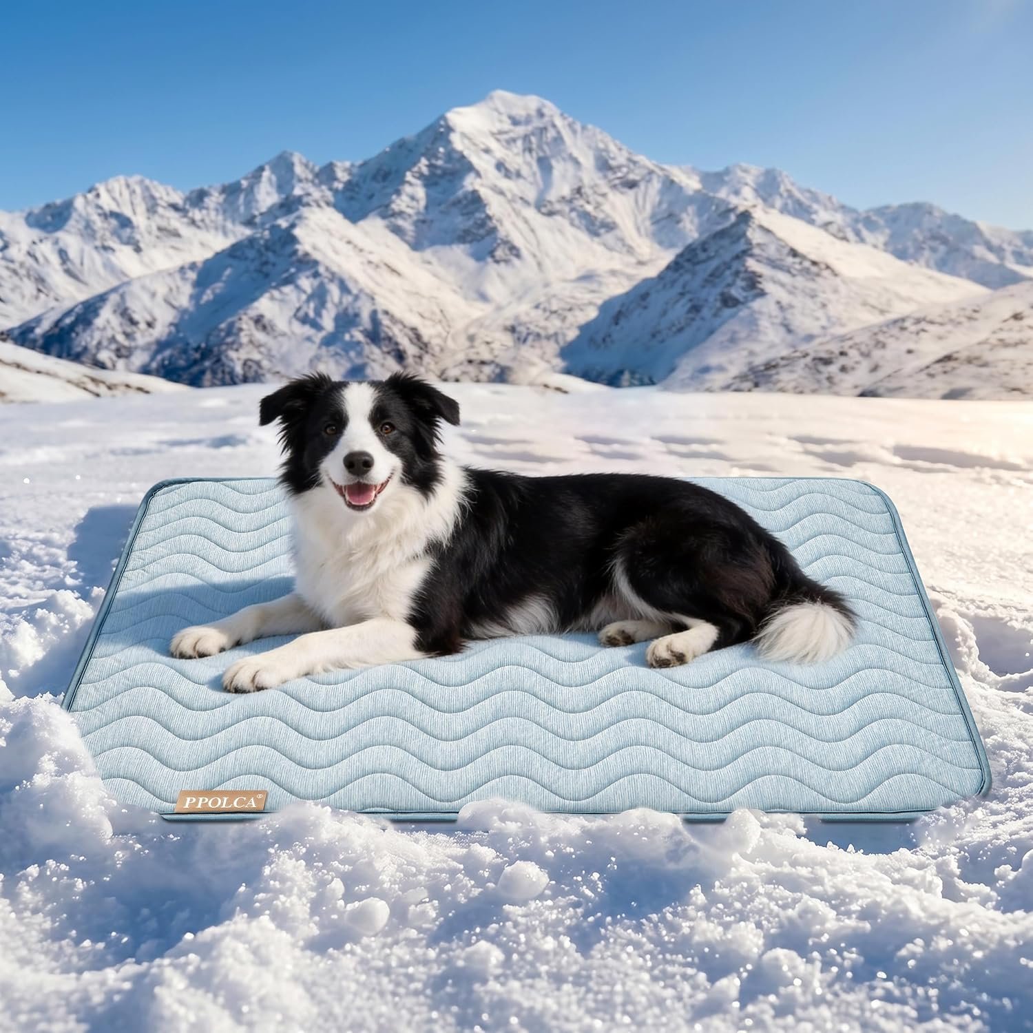 PPOLCA Waterproof Cooling Mat for Large Dogs 23×35, Blue
