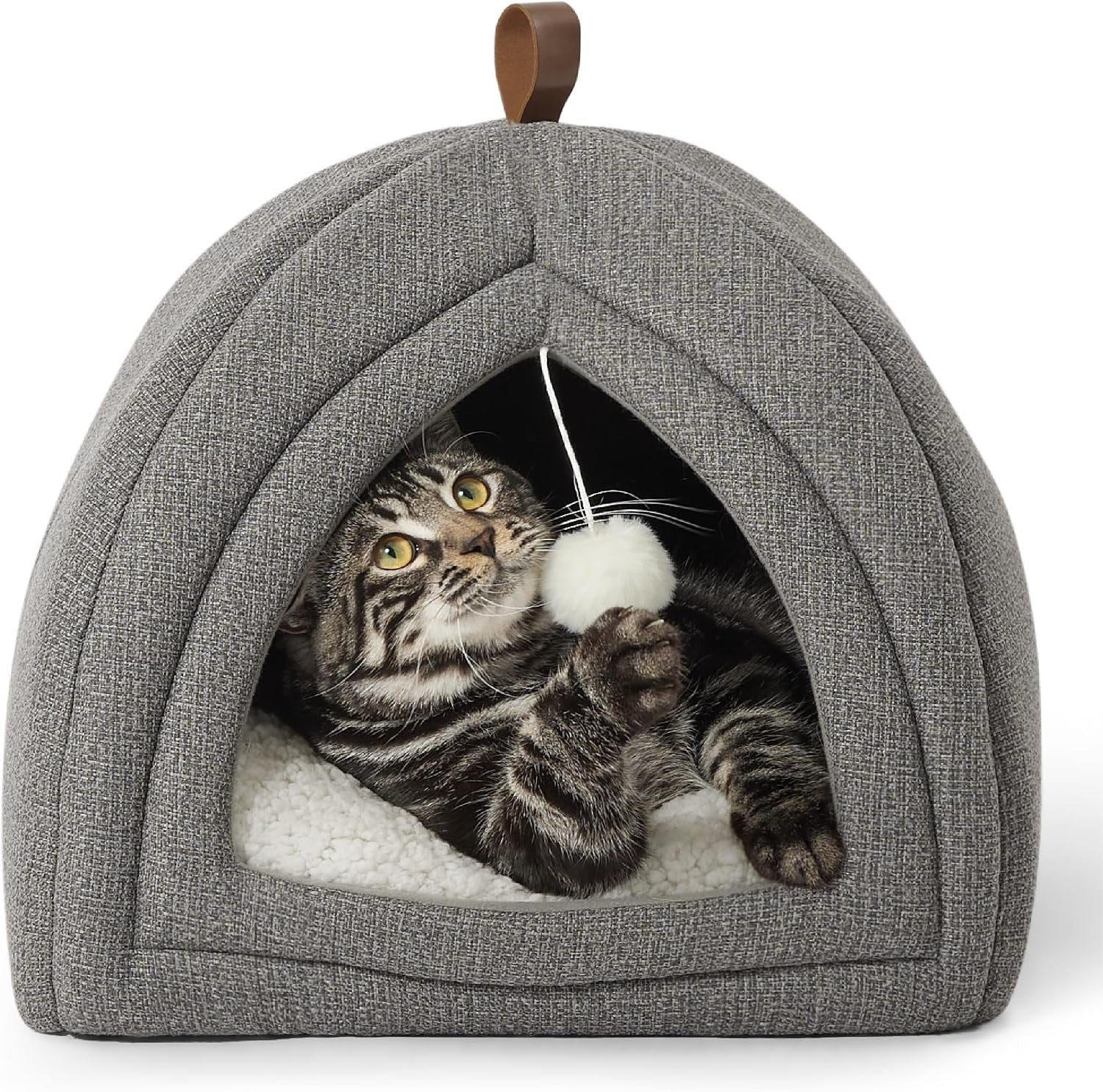 Bedsure 2in1 Cat Beds for Indoor Cats Cave for Kitten with Washable Pillow
