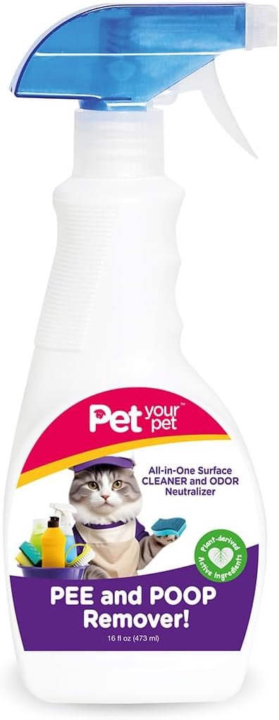 Cat Pee and Poop Remover Spray, 16 Fl Oz