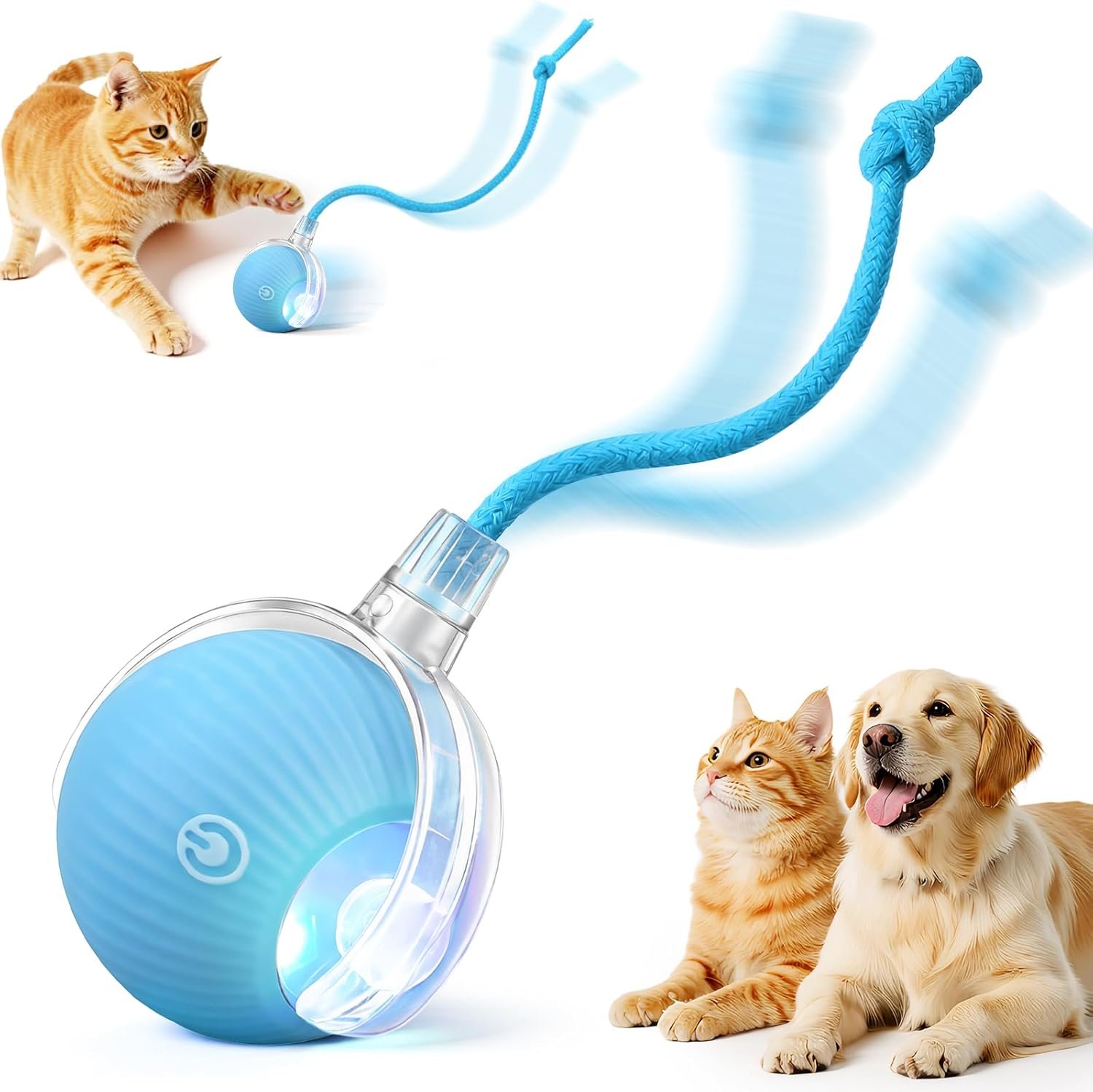 Interactive Automatic Rolling Electronic Stimulation Chase Ball Cat Dog Toy